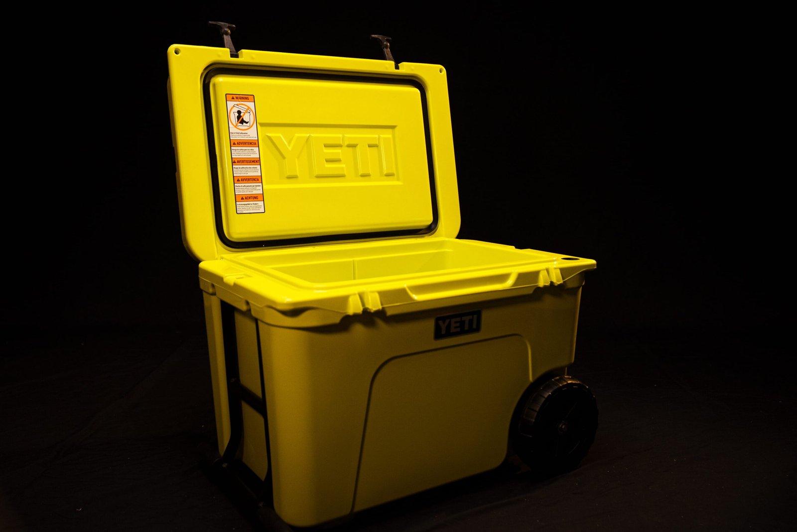 OUTCAST CUSTOM YETI COOLER – YELLOW EDITION
