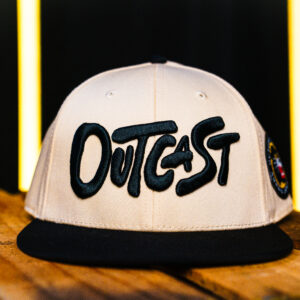 Outcast Signature Snapback – Cream & Black Edition